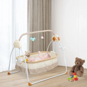 Baby Cradle with Music Control Rocking Bassinet