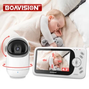 4.3" Video Baby Monitor with Pan Tilt Camera