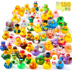 Mini Rubber Duckie Toys for Kids Bath